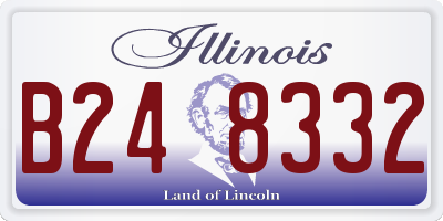 IL license plate B248332