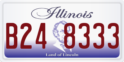 IL license plate B248333