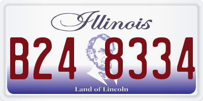 IL license plate B248334