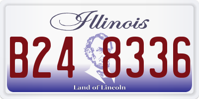 IL license plate B248336