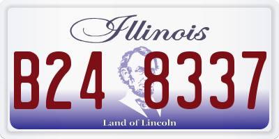 IL license plate B248337
