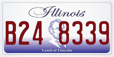 IL license plate B248339