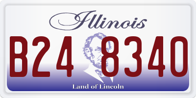 IL license plate B248340