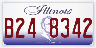 IL license plate B248342