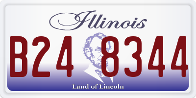 IL license plate B248344