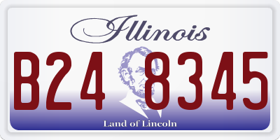 IL license plate B248345