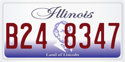 IL license plate B248347