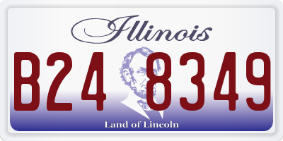 IL license plate B248349