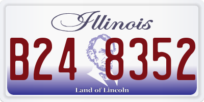 IL license plate B248352