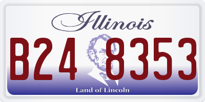 IL license plate B248353