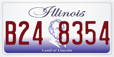 IL license plate B248354