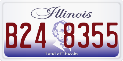 IL license plate B248355