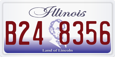 IL license plate B248356