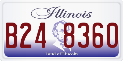 IL license plate B248360