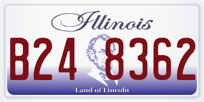 IL license plate B248362