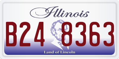 IL license plate B248363