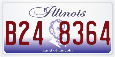 IL license plate B248364