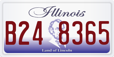IL license plate B248365