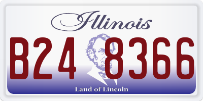 IL license plate B248366