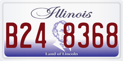 IL license plate B248368