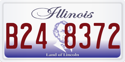 IL license plate B248372