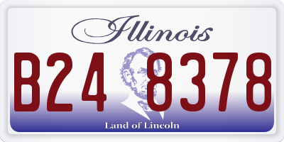 IL license plate B248378