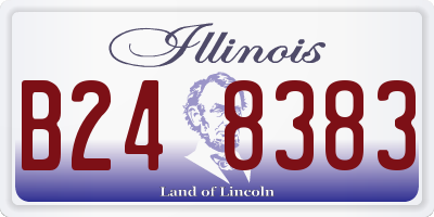 IL license plate B248383
