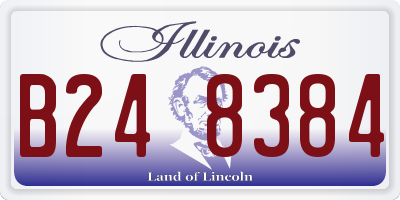 IL license plate B248384