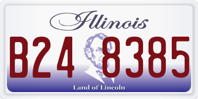 IL license plate B248385