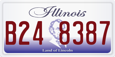 IL license plate B248387