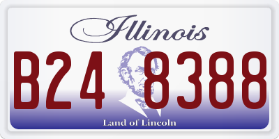 IL license plate B248388