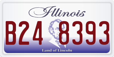 IL license plate B248393