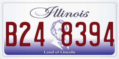 IL license plate B248394