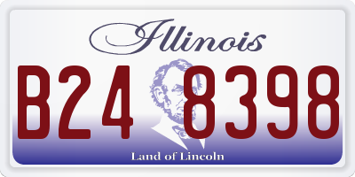 IL license plate B248398