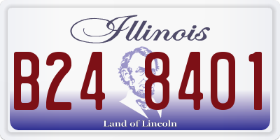 IL license plate B248401