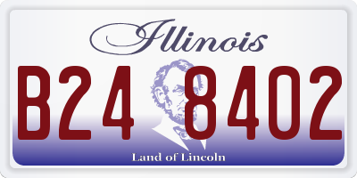 IL license plate B248402