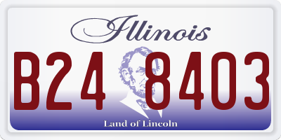 IL license plate B248403