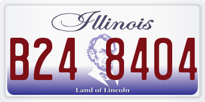 IL license plate B248404