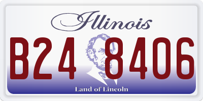 IL license plate B248406