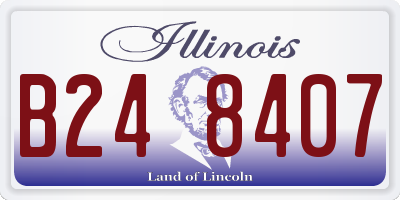 IL license plate B248407