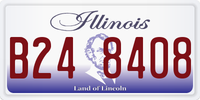 IL license plate B248408