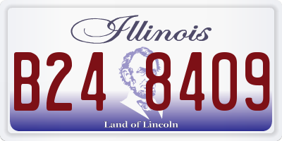 IL license plate B248409
