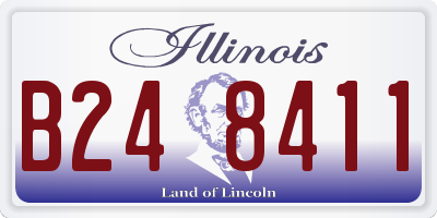 IL license plate B248411