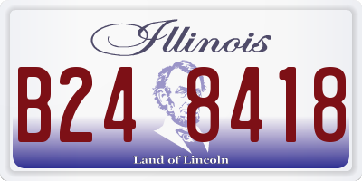 IL license plate B248418
