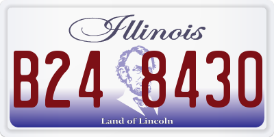 IL license plate B248430