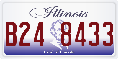 IL license plate B248433