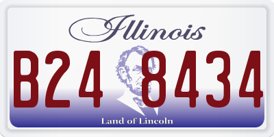 IL license plate B248434