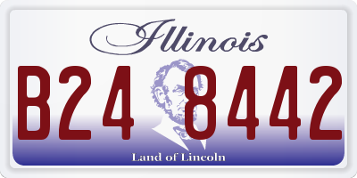 IL license plate B248442