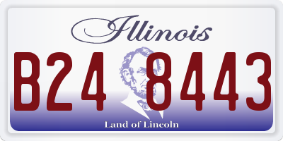 IL license plate B248443