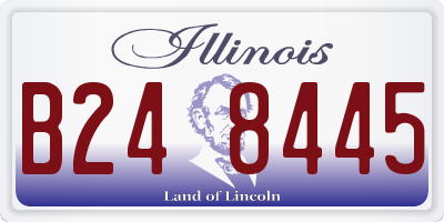 IL license plate B248445